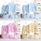 5PCS Newborn Baby Clothing Set – Cotton Top, Pants, Hat & Bibs (0-3M)