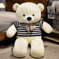 Bow Bear Plush – Soft Stuffed Teddy in Sweater Gift