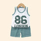 Kids Summer Cotton Vest & Shorts Set – Unisex Sleeveless Outfit