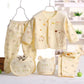5PCS Newborn Baby Clothing Set – Cotton Top, Pants, Hat & Bibs (0-3M)