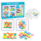 Wooden Sticks & Rings Puzzle – Montessori Educational Toy for Kids 3+
