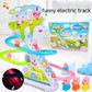 Electric Duck Race Track – LED Musical Climbing & Sliding Toy for Kids