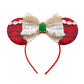 Sparkly Sequin Bow Ear Headband – Cute Cosplay & Party Hair Accessory