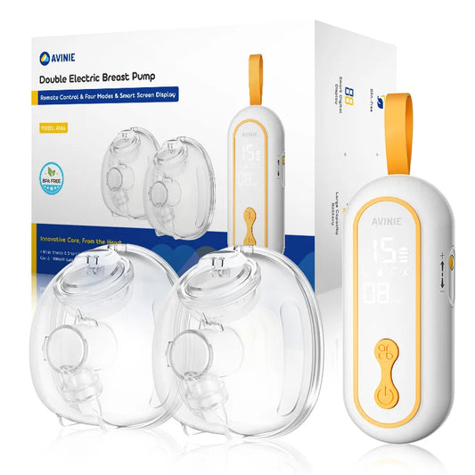 Portable Hands-Free Electric Breast Pump, Low Noise, 4 Modes, 15 Levels, Double Breast Milk Pump