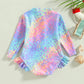 Girls' Fish Scale Swimsuit – Ruffle Long Sleeve Beachwear