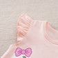 Summer Baby Girl Bodysuit – Cute Cartoon Swan Sleeveless Outfit