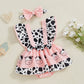 Baby Girl Romper Dress – Cute Animal Print Jumpsuit with Headband