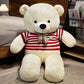 Bow Bear Plush – Soft Stuffed Teddy in Sweater Gift