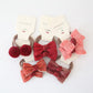 10-Piece Baby Hair Band Set – Cartoon Dot Bows & Flower Rubber Bands for Kids