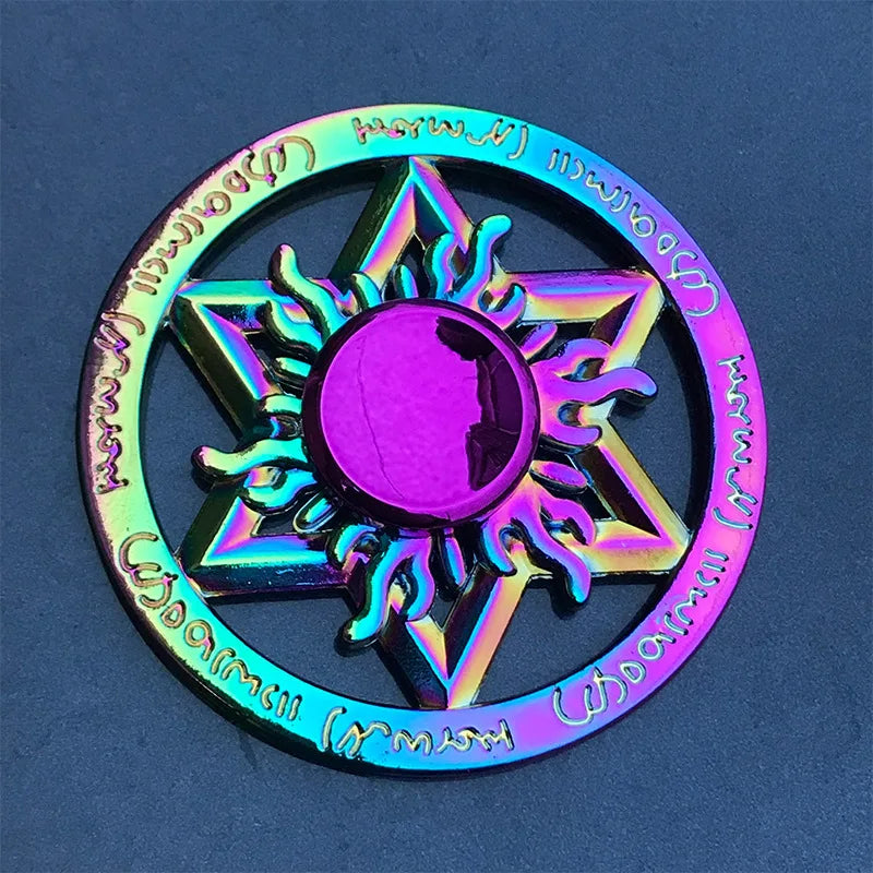 Rainbow Metal Fidget Spinner – High-Speed Stress Relief Toy