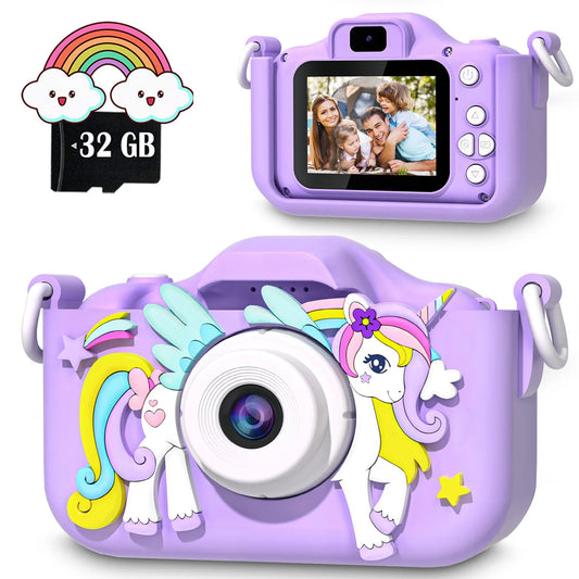 Mini Kids Digital Camera – 1080P HD Screen with Music & Games