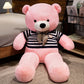 Bow Bear Plush – Soft Stuffed Teddy in Sweater Gift