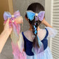 Princess Girl Large Ribbon Headband with Pearl & Flower Bow Hairpins – 5 Styles