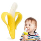 Banana-Shaped Baby Teether – Silicone Training Toothbrush, BPA-Free Chew Ring for Teething Relief