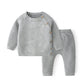 Spring Cotton Baby Clothes Set – Unisex Knitted Sweater & Pants Ensemble