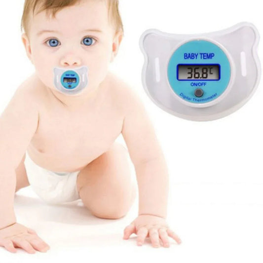 Digital Baby Pacifier Thermometer – LCD Display, Oral Temperature Monitor with Alarm
