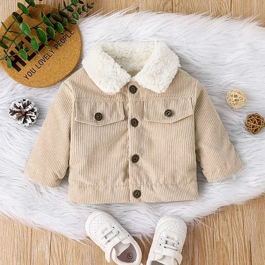 Winter Jacket for Baby Boys – Warm Cotton Coat for 0-3Y Toddler