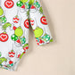 Long Sleeve Ball Print Romper & Suspender Pants Set (0-2Y)