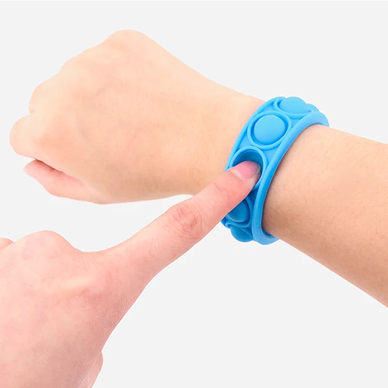 Pop Bubble Fidget Bracelet – Colorful Silicone Sensory Toy for Stress & Anxiety Relief