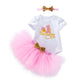 Baby Girl Summer Outfit – Short Sleeve Top & Skirt 2-Piece Set