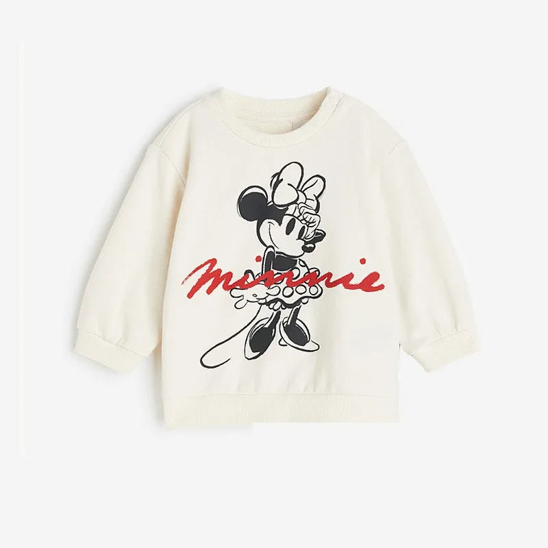 Minnie Girls 2-Piece Full Print Sweatshirt & Pants Set