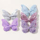 2-5Pcs Girls' Sequin Double Butterfly Hair Clips – Cute Bow Hairpins & Toddler Hair Accessories