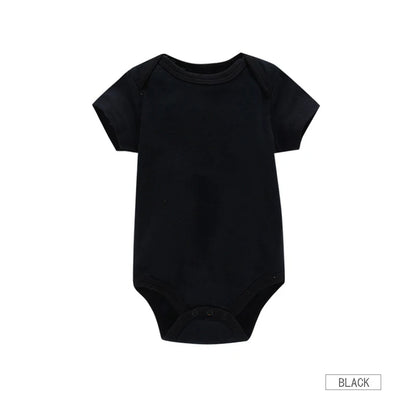 3PCS Baby Bodysuit Set – Soft Cotton Summer Rompers for Newborns