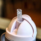 250ml Baby Drinking Cup – Pink Wide-Caliber Bottle with Straw & Handle