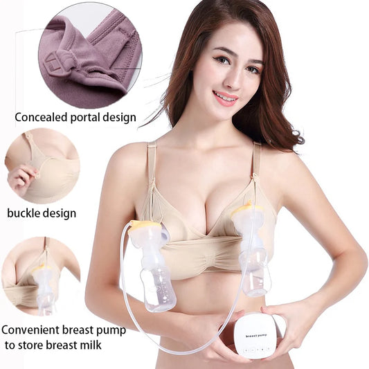 Hands-Free Pumping & Nursing Bra – All-Day Maternity Comfort