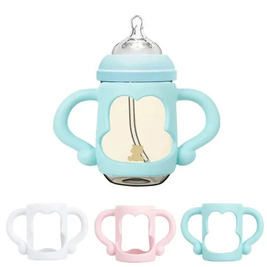 Silicone Baby Bottle Handle – Heat-Resistant Grip for Wide-Mouth Bottles