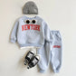 Winter Newborn Outfit – 2PCS Thick Plush Letter Print Set