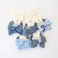 10-Piece Baby Hair Band Set – Cartoon Dot Bows & Flower Rubber Bands for Kids