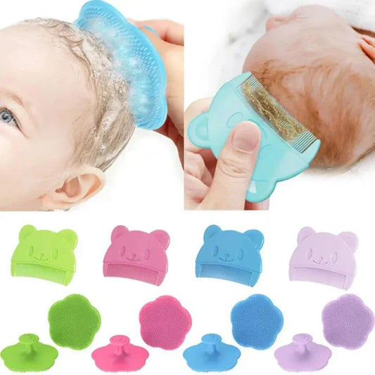 Soft Silicone Baby Scalp Massager – Newborn Hair Care