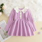 Winter Girls' Knitted Sweater Dress – Long Sleeve Ruffle Princess Outfit