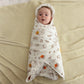 Newborn Swaddle Wrap – Cotton, Breathable, Head Protection