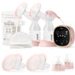 Double Electric Breast Pump – 4 Modes, 9 Levels, 4 Flange Sizes & 10 Storage Bags