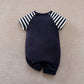 Summer Baby Bodysuit – Cute Navigator Print Cotton Short Sleeve Onesie