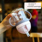 250ml Baby Drinking Cup – Pink Wide-Caliber Bottle with Straw & Handle