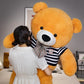Bow Bear Plush – Soft Stuffed Teddy in Sweater Gift
