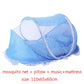 Portable Baby Bed with Folding Mosquito Net & Pillow – Newborn Cradle Mesh Tent