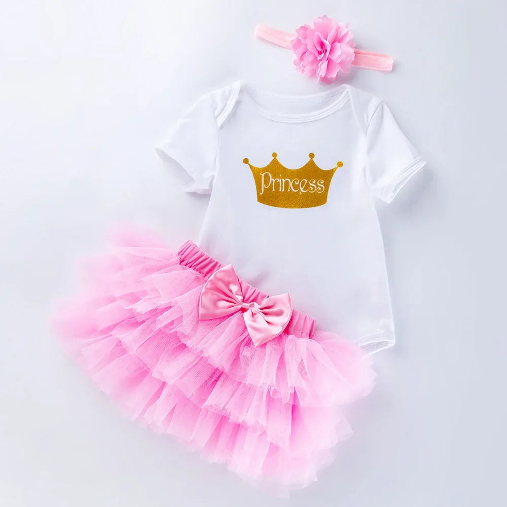 Baby Girl Summer Outfit – Short Sleeve Top & Skirt 2-Piece Set