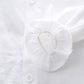 Spring Baby Girl Outfit – Knitted Vest, Bow Shirt & Jeans Set (1st Birthday)