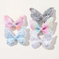 2-5Pcs Girls' Sequin Double Butterfly Hair Clips – Cute Bow Hairpins & Toddler Hair Accessories