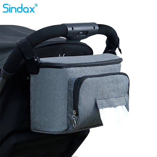 Baby Stroller Organizer – Large Capacity Diaper Bag for Travel & Storage